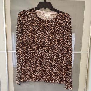 J.crew animal print sweater